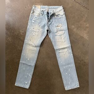 Abercrombie & Fitch Blue Skinny Jeans Distressed Style